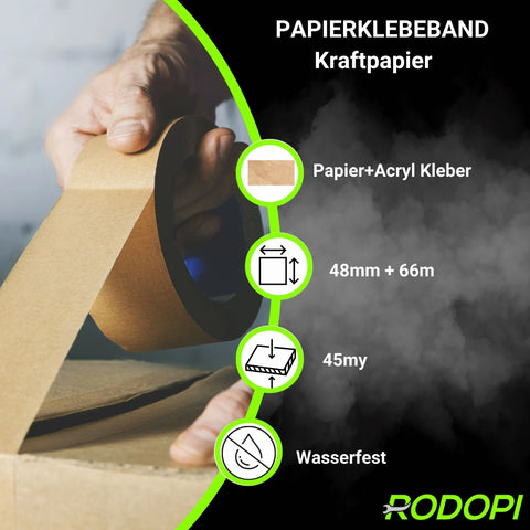 Papier Packband "FixBox-ECO" 50mm x 50m (120my)